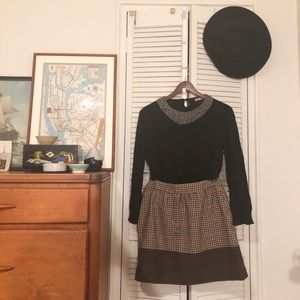 Zara Black Sweater, Beaded Collar